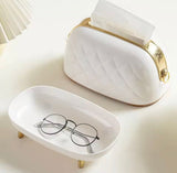 Hand Bag Style Tissue Box, Large Capacity Napkin Holder, Living Room Tissue Dispenser