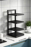 Adjustable Floor Standing Kitchen Pot Storage Rack,  Space Saving  Storage Rack, Multi Layer Kitchen Cabinet Storage Rack, Multifunctional Under Sink Organizer
