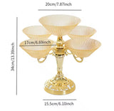Vintage Style Luxury Rotating Fruit Tray, Rotating Snack Serving Tray, Snack Dried Fruit Plate, Fruit Tray Serving Tray With Stand