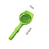 Egg Split Slicer, Stainless Steel Egg Cutter, Multifunction Egg Kiwi Date Divider Slicing Mold, Stainless Steel Wire for Home Kitchen Bar