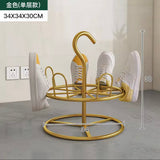 Drying Shoe Rack With Drain Plate, Rotating Drying Shoe Rack, Floor Standing Rotating Slipper Rack
