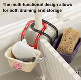 Creative Bow Sink Hanging Strainer Basket, Detachable Multifunctional Sink Caddy Basket, Kitchen Sink Washing Storage Rack, Hanging Drain Rack Basket