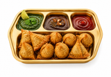 4 Compartment Snack Tray, Multipurpose Snack Serving Platter, Multi Section Snack Platter