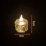 Cell Operated Candle Shape Lamp, Crystal Candles LED Light, Flameless Lantern Night Lamp, LED Candles Shape Lamp, LED Decoration Candles