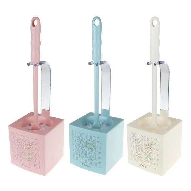 Nordic Bathroom Toilet Brush With Holder, 2 In 1 Powerful Dirt Toilet Bowl Brush, WC Toiler Cleaning Brush, Mumuso Toilet Pot Cleaner Brush, Home Bathroom WC Accessories Cleaning Supplies