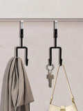 Set Of 3 Double Door Hook Hanger, Over The Door Hook, Soft Rubber Heavy Duty Hooks