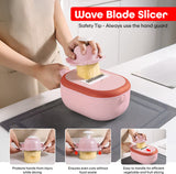 Multifunctional Vegetable Slicer with Drain Basket, Manual Hand Food Chopper, Vegetable Slicer With Storage Container, Kitchen Gadgets