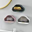 Cloud Shaped Wall Mounted Soap Holder, Wall Mounted Soap Dish Box, Bathroom Hanging Soap Tray, Plastic Bathroom Soap Holder
