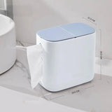 2 In 1 Tissue Box With Trash Can Holder, Home Living Room Tissue Box, Desktop Tissue Box