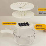 3 in 1 Drain Basket Storage Box, Fruit And Vegetable Washing Bowl With Strainer, Fruit And Vegetable Dehydrator Basket