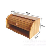 Premium Wooden Bread Box, Classic Kitchen Bread Keeper, Wooden Bakery Storage Box, Heritage Wooden Bread Box
