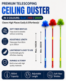Premium Telescoping Ceiling Duster, Adjustable Ceiling And Fan Cleaning Brush, Extendable Microfiber Ceiling Duster, Soft Fiber Extendable Dust Brush