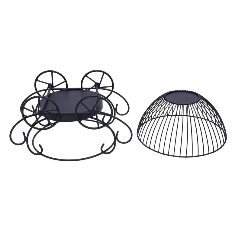 2 Tier Decorative Fruit Basket, Metal Snacks And Fruit Basket, Nordic Style Fruit Basket