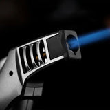 Jobon Turbo Flame Lighter, Creative Cigar Lighter With Fire Lock, Kitchen Flame Ignition Lighter, Refillable Jet Turbo Gas Lighter, Cigar Cigarettes Lighters, BBQ Candle Baking Inflatable Storm Flame Smoking Gadget