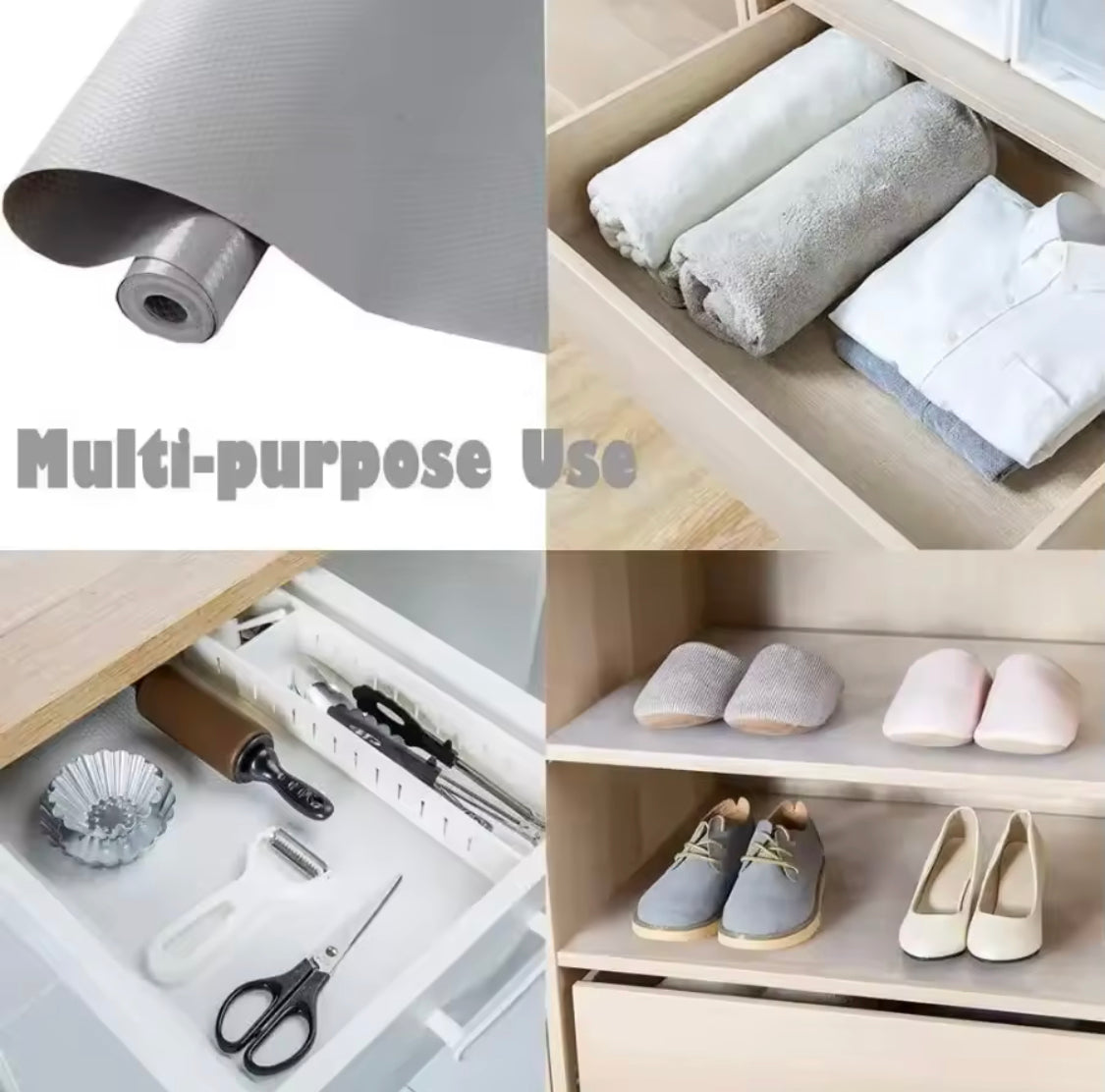 Multifunctional Refrigerator Strip Fridge Liners, Kitchen Cabinets Shelf Liners, Washable Liners for Kitchen And Fridge