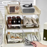 Multi Layer Desktop Rack, Coffee Capsule Organizer, Tea Bag Storage Rack, Durable Plastic Desktop Organizer, Office Desktop Organizer