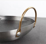 Stainless Steel Double Ear Cooking Pan, Multipurpose Kitchen Cooking Pan, Kitchen Gadgets
