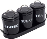 Set Of 3 Coffee Sugar Container Set, Seasoning Bottle Spice Jars, Multifunctional Kitchen Cereal Dispenser Storage Containers