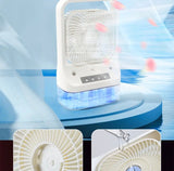 Portable Air Conditioner Fan, Humidifying Desktop Fan with Night Light, Air Cooler Home Fans