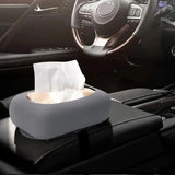 Silicone Tissue Holder Cover, Suction Cup Napkin Storage Cover, Punch Free Tissue Box With Sucker, Foldable Square Napkin Tissue Cover, Universal Refillable Rectangle Tissue Dispenser