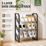 3-layer Shoe Organizer Rack for Home & Bedroom