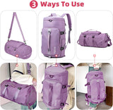 Solo Travel Bag 3-in-1 Travel Backpack with Shoe Compartment | Large Capacity Waterproof Gym & Weekend Bag
