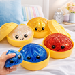 Mini Glitter Dumpling Squishy Ball, Soft Glitter Squishy Light Ball for Kids, Kawaii Glitter Squishy Light Ball, Soft Sensory Fidget Toy, Cute Glitter Gel Squishy Toy