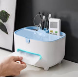 Multifunctional Napkin Storage Box, Home Living Room Tissue Box, Desktop Tissue Box, Remote Holder