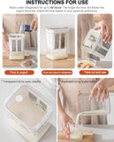 Fine Mesh Stainless Steel Greek Yogurt Strainer with Lid