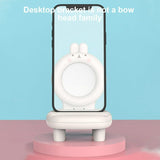 Animal Mirror Mobile Holder, Mini Cartoon Desktop Mobile Phone Holder, Cute Pet Lazy Person Mobile Stand, Portable Animal Chair Phone Bracket, Decorative Phone Holder
