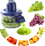 Automatic Electric Fruit Peeler Machine One-Touch Grape, Plum, Tomato & Garlic Peeling Device with Storage Bowl