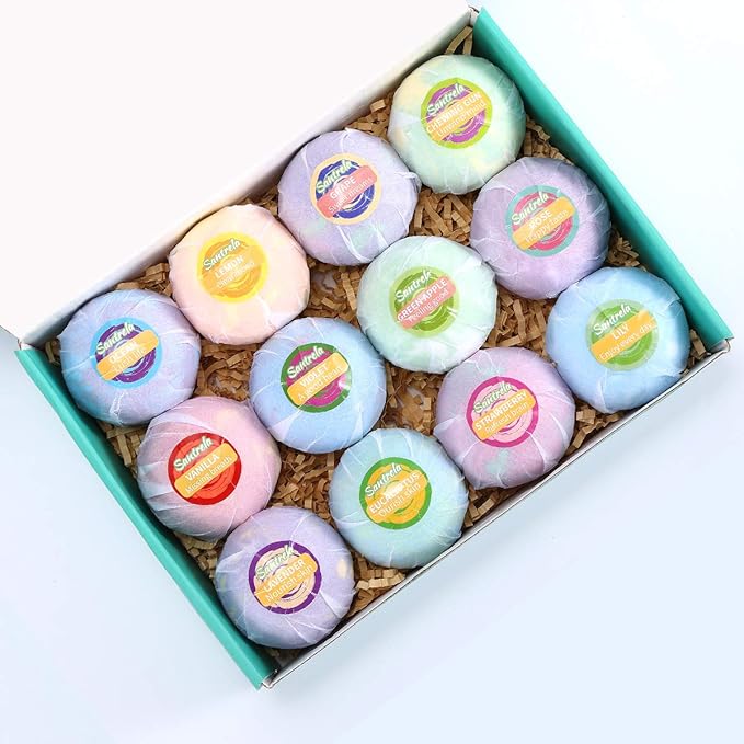 Santrela Bath Bombs with Surprise, Fizzing Bath Bombs for Boys & Girls (1PC)