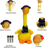 Lovely Talking Toy Dancing Duck, Electronic Dancing Ducks with Funny Clothes, Duck Plush Toy, Luminous Recording Learning to Speak Twisting Kid Toy, Speak Talk Sound Record Repeat Toy, Kids Education Toy