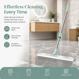 Silicone Magic Broom Floor Wiper 2-in-1 Adjustable Wet & Dry Cleaner