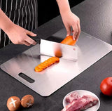 Stainless Steel Double Sided Cutting Board, Food Grade Cutting Board, Chopping Board, Kitchen Gadgets