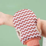Double Sided Exfoliating Bath Gloves, Back Scrubbing Thickened Mud Gloves, Dead Skin Removal, Thumb Hole Design Body Scrub Glove, Bathing Accessories