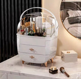 Multi Compartments Cosmetic Organizer, Makeup Organizer Storage Box With Drawers, Multi Layer Vanity Countertop, Jewelry Container Box