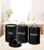 Set Of 3 Coffee Sugar Container Set, Seasoning Bottle Spice Jars, Multifunctional Kitchen Cereal Dispenser Storage Containers
