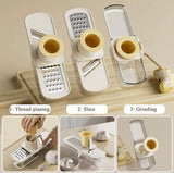 2 In 1 Multifunctional Hand Grator, Mini Food Garlic Grinder, Mini Garlic And Spices Chopper, Mini Food Processor Tool
