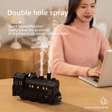 Black Train Diffuser, Train Steam Humidifier, Ultrasonic Cool Mist Air Humidifier, Fragrance Essential Oil Aroma Diffuser, Creative RC Air Freshener with LED Lamp, Circle Dispensing Essential Oil Perfume Machine
