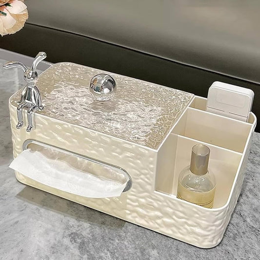 Luxurious Creative Tissue Box, Nordic Multipurpose Tissue Holder, Desktop Tissue Organizer