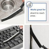 Set Of 2 Gap Cleaning Brush, Bathroom Crevice Cleaning Brush, Hard Bristle Brush, Durable Grout Cleaning Brush, Dead Angle Cleaning Brush, Hard Bristle Cleaning Brush For Domestic Use