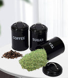 Set Of 3 Coffee Sugar Container Set, Seasoning Bottle Spice Jars, Multifunctional Kitchen Cereal Dispenser Storage Containers
