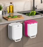 Smart Hanging Trash Bin, Compact Cabinet Garbage Bin, Smart Fold Kitchen Organizer Bin, FoldAway Kitchen Waste Bin