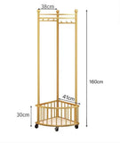 Corner Iron Coat Rack, Heavy Duty Corner Clothes Rack, Minimalistic Floor Iron Rack, Vintage Style Coat Rack