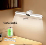 Rechargeable LED Desk Lamp,  Magnetic Stepless Hanging  Clock Table Lamp, Cabinet Closet Bedroom Desk Night Light