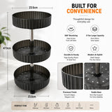 Royal Rotating Cosmetic Organizer, Rotating Vanity Storage Shelf, Multifunction Makeup And Skincare Organizer