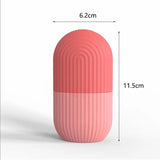 Silicone Capsule Ice Massager, Face Beauty Lifting Tool, Contouring Acne Eye Skin Educe Massager Roller, Silicone Freezing Beauty Swelling Face Massager Moisturizing Washable Oven Icing Mould