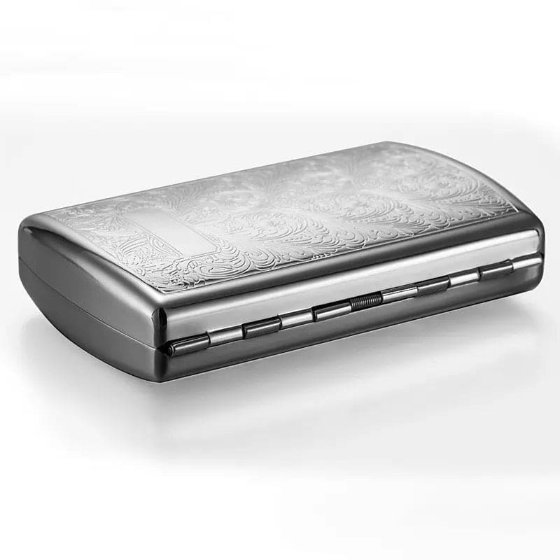 Vintage Printed Cigarette Case, 12 Cigarette Storage Box, Retro Flip Cigarette Dispenser, Ultrathin Portable Men's Cigarette Box, Portable Sealed Waterproof Smoking Case, Portable Cigarette Box, Sleeve Pocket Tobacco Pack Cover