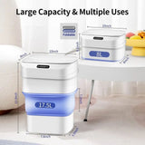 Smart Trash Can With Lid, Touchless Automatic Motion Sensor Trash Bin, Foldable Mini Trash Can, Collapsible Trash Bin, Creative  Household Bathroom Garbage Storage Box, Waste Bin Garbage Can